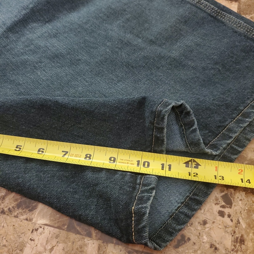 Wrangler Rugged Wear Denim Shorts Mens 50 Blue Flat Front‎ Cotton Carpenter - Picture 10 of 13